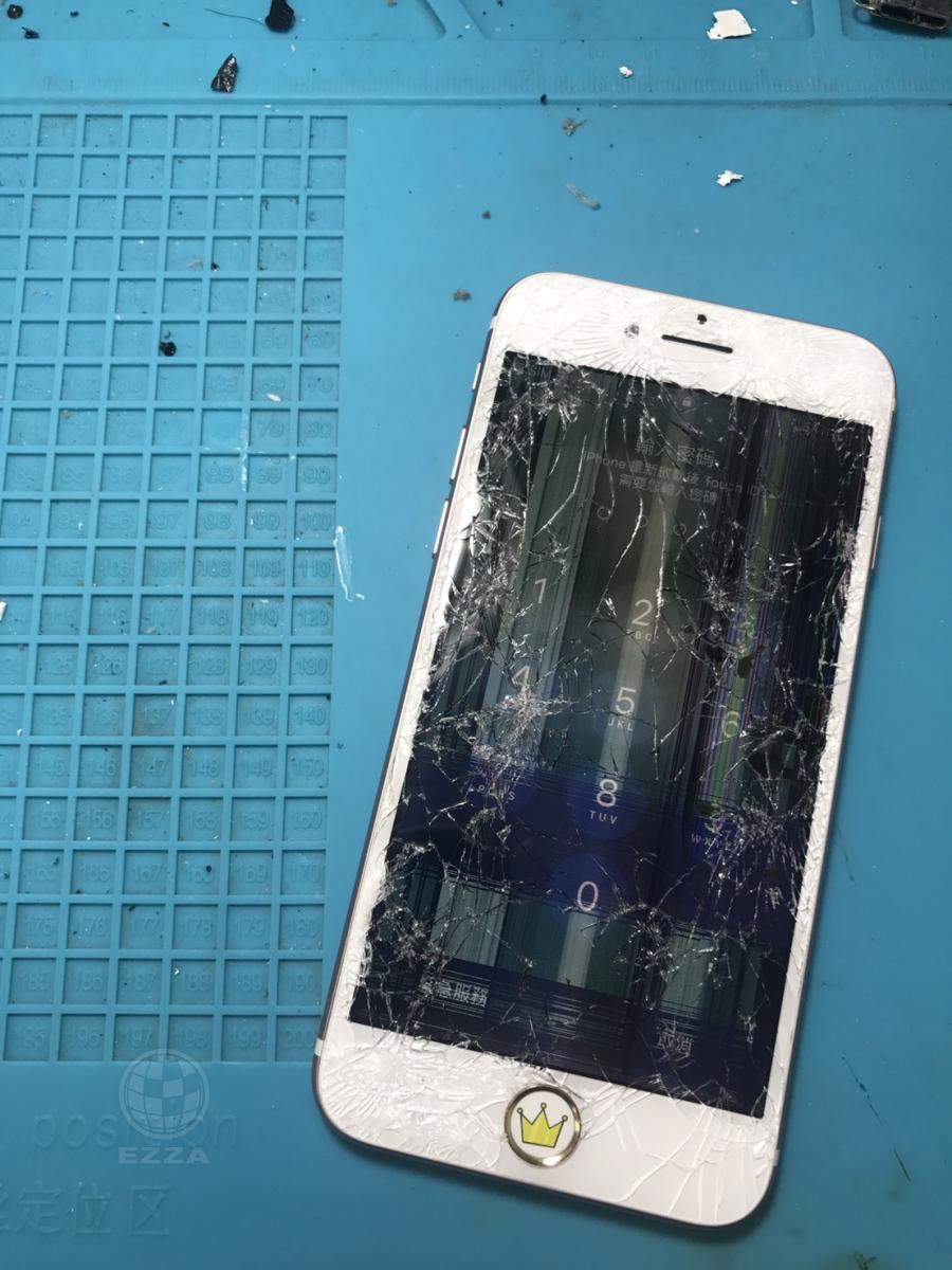 IPHONE7被車輾過 (947手機維修聯盟 新北新店站)